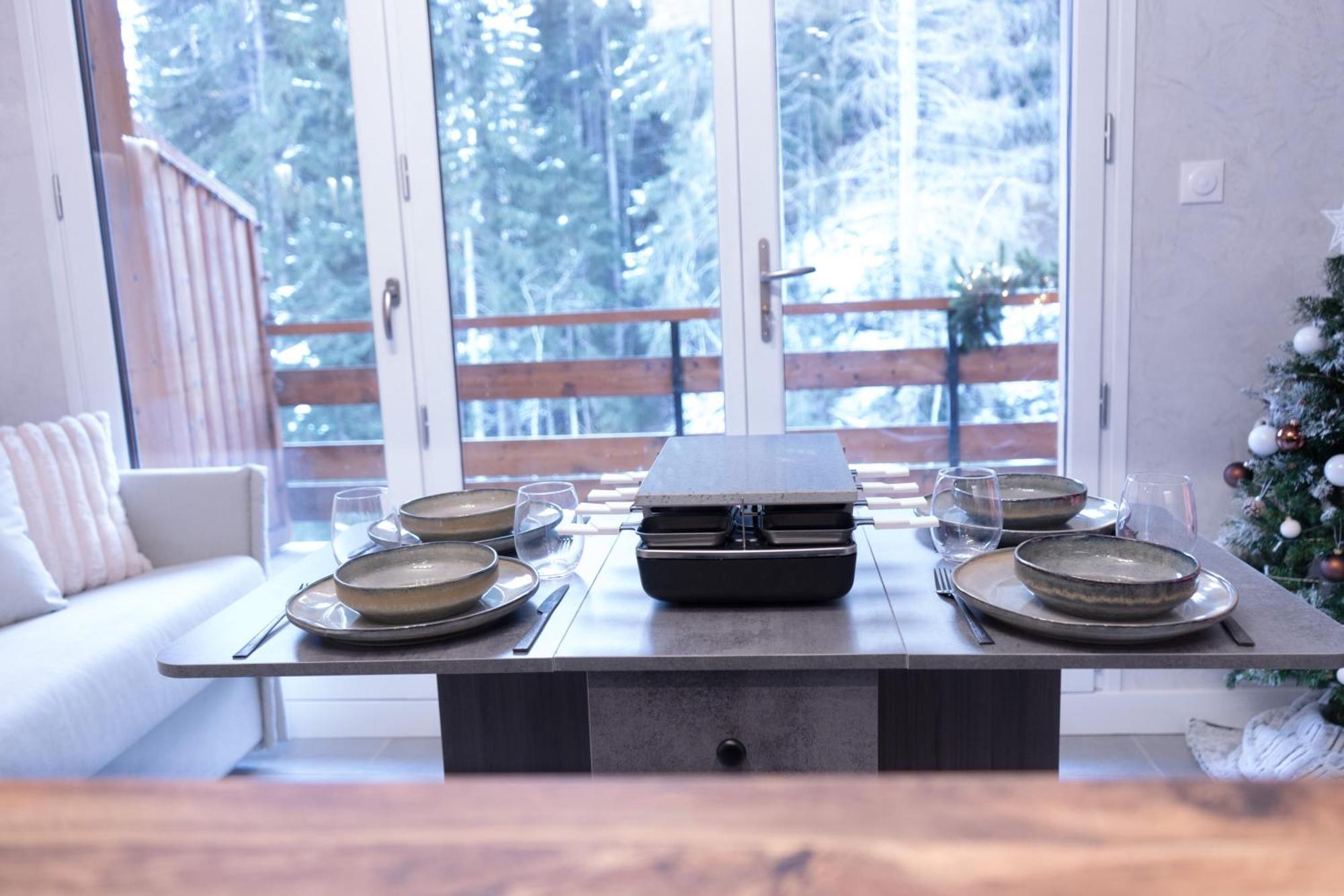 Studio Cabine Au Loup Blanc Avec Vue Mont Blanc Сен-Жерве-Ле-Бэн Экстерьер фото