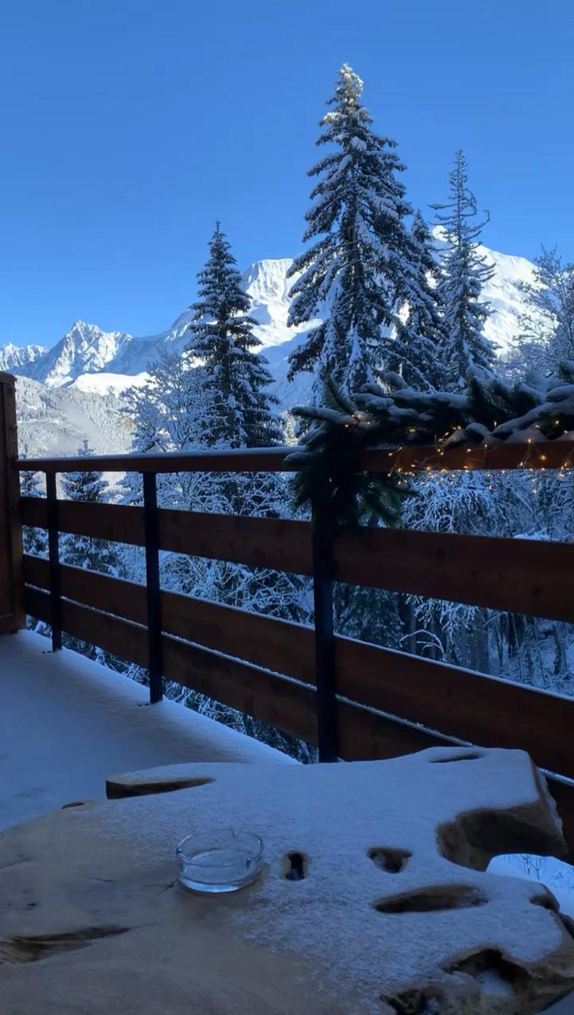 Studio Cabine Au Loup Blanc Avec Vue Mont Blanc Сен-Жерве-Ле-Бэн Экстерьер фото