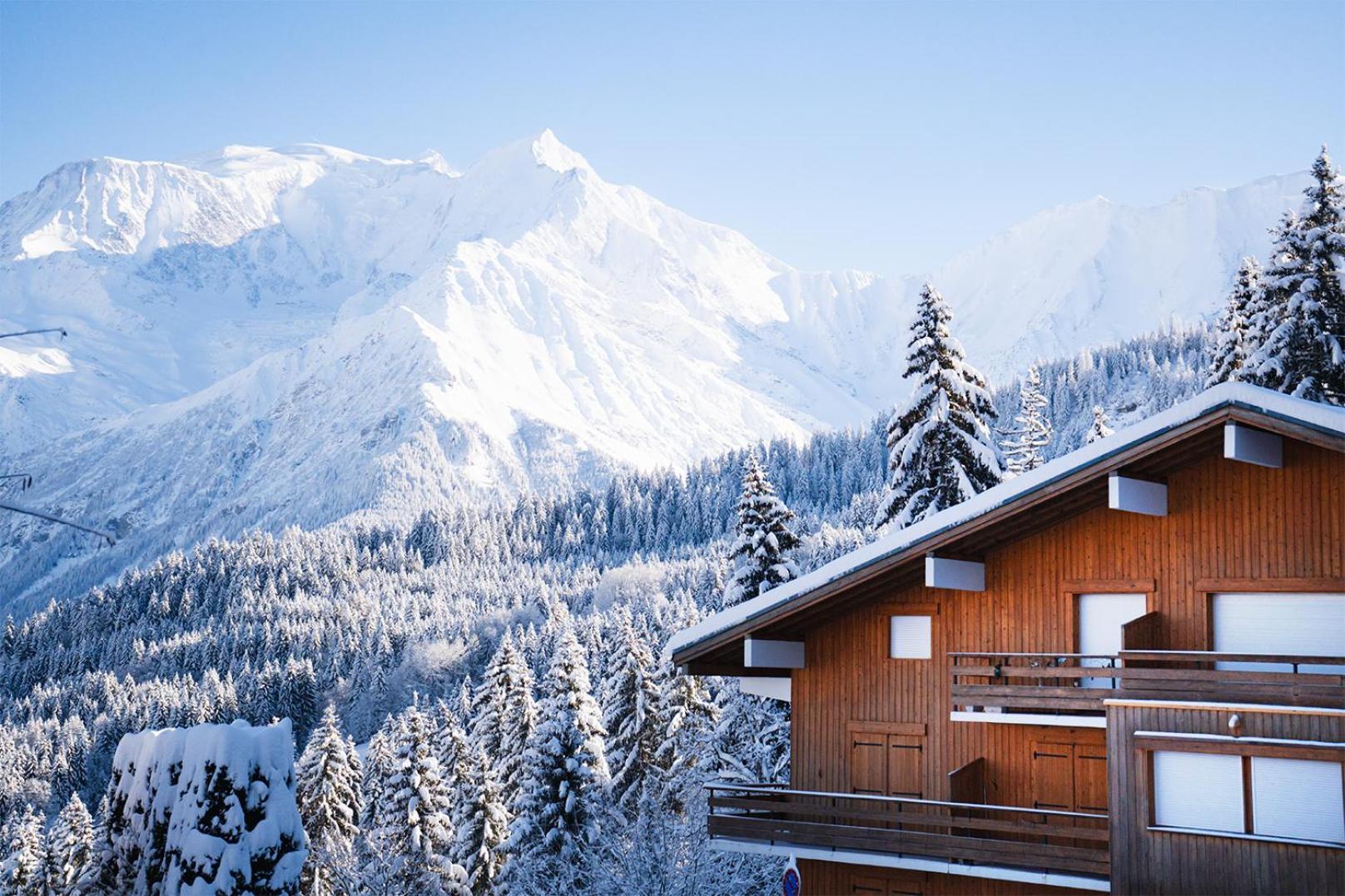 Studio Cabine Au Loup Blanc Avec Vue Mont Blanc Сен-Жерве-Ле-Бэн Экстерьер фото
